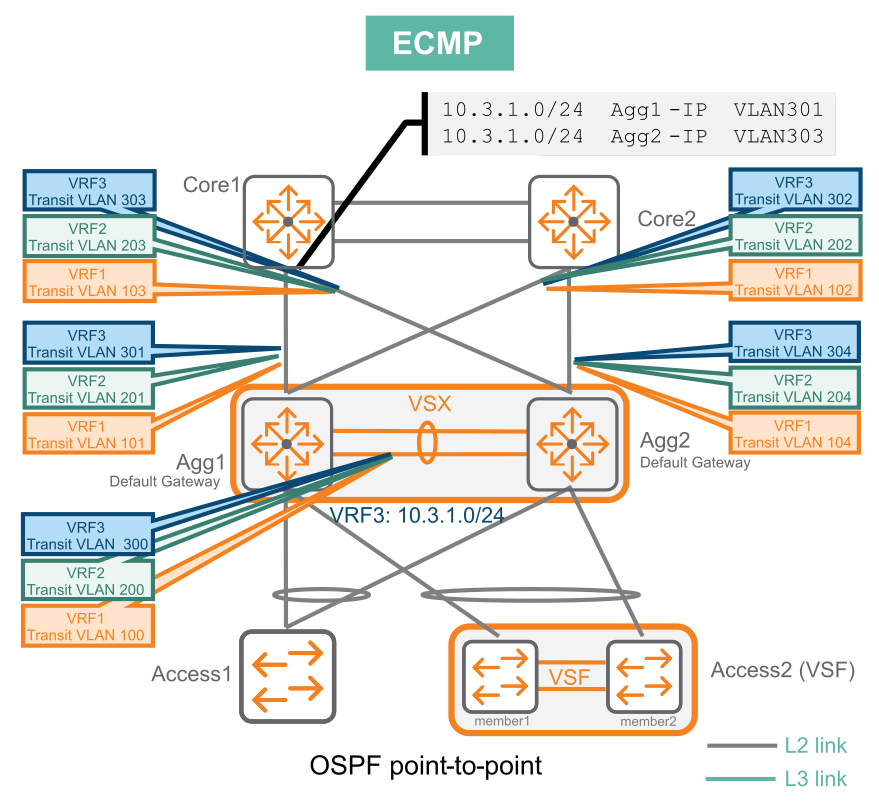 ECMP in a VSX environment