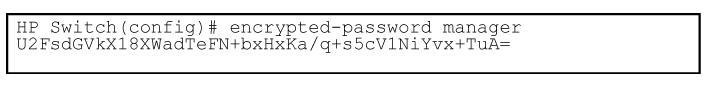 Creating an encrypted password