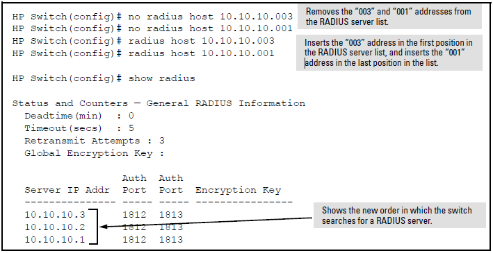 Example of new RADIUS server search order